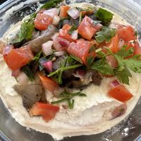 Lima beans with salsa  at Jars and Bowls in Tel Aviv