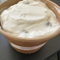 Rum and raisins ice cream   at Jars and Bowls in Tel Aviv