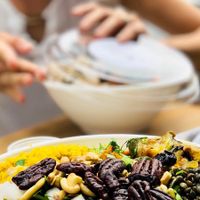 Create your own salad :) at Jars and Bowls in Tel Aviv