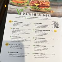 Vegan menu   at Peter Pane in Braunschweig