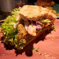 Falafel Burger at Peter Pane in Braunschweig