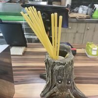 Eco friendly straws at Vegan Beat in Athens