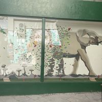 Mural at Vegan Beat in Athens