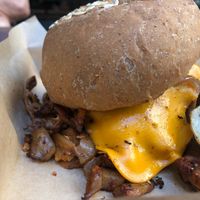 Gyros burger  at Vegan Beat in Athens