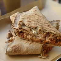 Lahmajoun at Vegan Beat in Athens