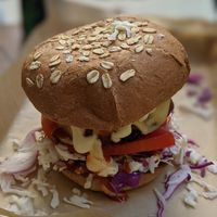 Big boss burger at Vegan Beat in Athens