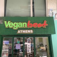 Store front  at Vegan Beat in Athens
