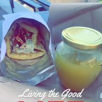 Gyro and lemonade  at Vegan Beat in Athens