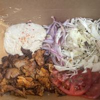 Ghyro platter at Vegan Beat in Athens