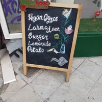 Outside at Vegan Beat in Athens