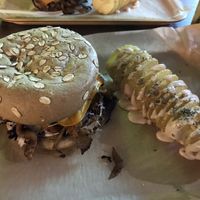 Gyros burger  at Vegan Beat in Athens