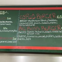 Menu  at Vegan Beat in Athens