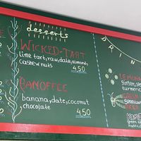 Menu  at Vegan Beat in Athens