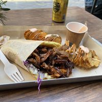 Space gyros  at Vegan Beat in Athens