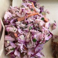 Cold Slaw close up  at Vegan Beat in Athens