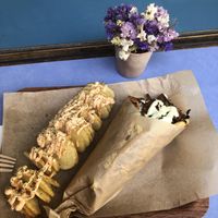 very good and nice to have vegan options of greek food   at Vegan Beat in Athens