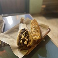 Gyros special and spiral potatoes   at Vegan Beat in Athens