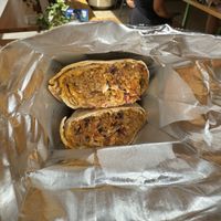 Lahmajun (made with sunflower seed meat)  at Vegan Beat in Athens