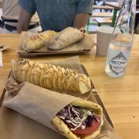 Gyro and potato   at Vegan Beat in Athens