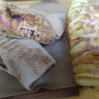 Lahmajun at Vegan Beat in Athens