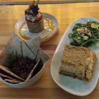 The whole menu at Vegan Beat in Athens