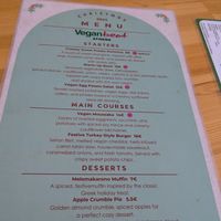 Christmas menu 2024 at Vegan Beat in Athens