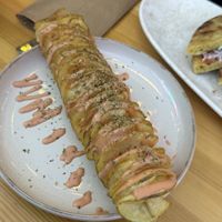 Spiral Potato  at Rhino Vegan Beat in Athens