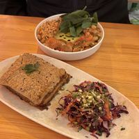 Moussaka & eat like a greek   at Rhino Vegan Beat in Athens