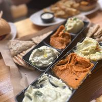 Greek dip combo   at Rhino Vegan Beat in Athens