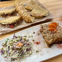 Gyros & moussaka   at Rhino Vegan Beat in Athens