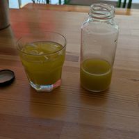 Homemade lemonade at Rhino Vegan Beat in Athens