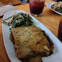 Special of the day - Moussaka at Rhino Vegan Beat in Athens