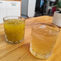 Lemonade at Rhino Vegan Beat in Athens