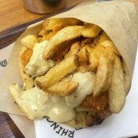 Chick n filly gyros   at Rhino Vegan Beat in Athens