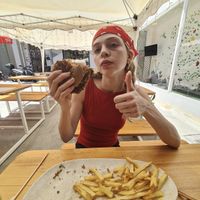 Couldn’t let the phone it first it was that yum  at Rhino Vegan Beat in Athens