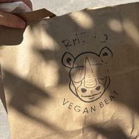 Chick’n fillet | yum  at Rhino Vegan Beat in Athens
