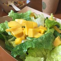 Mango and Aloe Vera salad  at Rhino Vegan Beat in Athens
