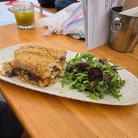 Pastisio at Rhino Vegan Beat in Athens