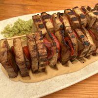 Tofu skewers   at Rhino Vegan Beat in Athens