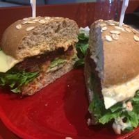 Burger at Rhino Vegan Beat in Athens