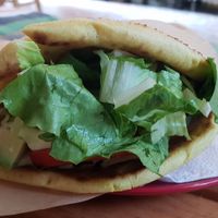 Avocado gyro at Vegan Beat in Athens