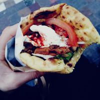 The mushroom gyros from Vegan beat. Absolutely delicious! at Vegan Beat in Athens