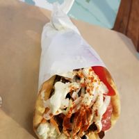 Mushroom Gyros at Vegan Beat in Athens