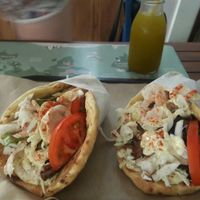 Vegan gyros at Vegan Beat in Athens