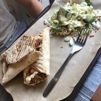 Lahmajoun at Vegan Beat in Athens