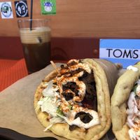 The Mushroom Gyros is a MUST!!! 😋😍 at Vegan Beat in Athens