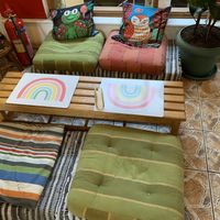 Inside decor at Vegan Beat in Athens