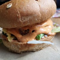 Burgers at Vegan Beat in Athens