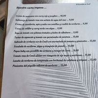 Carta vegana at El Escondite de Conil - Maybe closed in Conil De La Frontera