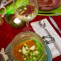 Potato, carrot and green peas cream at El Escondite de Conil - Maybe closed in Conil De La Frontera